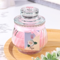 Свеча ароматическая "Горшочек" 9х7,5см, роза Свеча ароматическая "Горшочек" 9х7,5см, роза