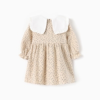 Платье для девочки MINAKU, цвет бежевый рост 86-92