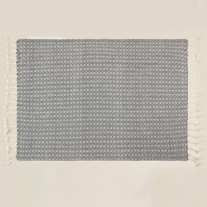 Плед SL Home Ethnics 220*240 см с помпонами, 70% хлопок, 30% п/э, 500 гр/м2