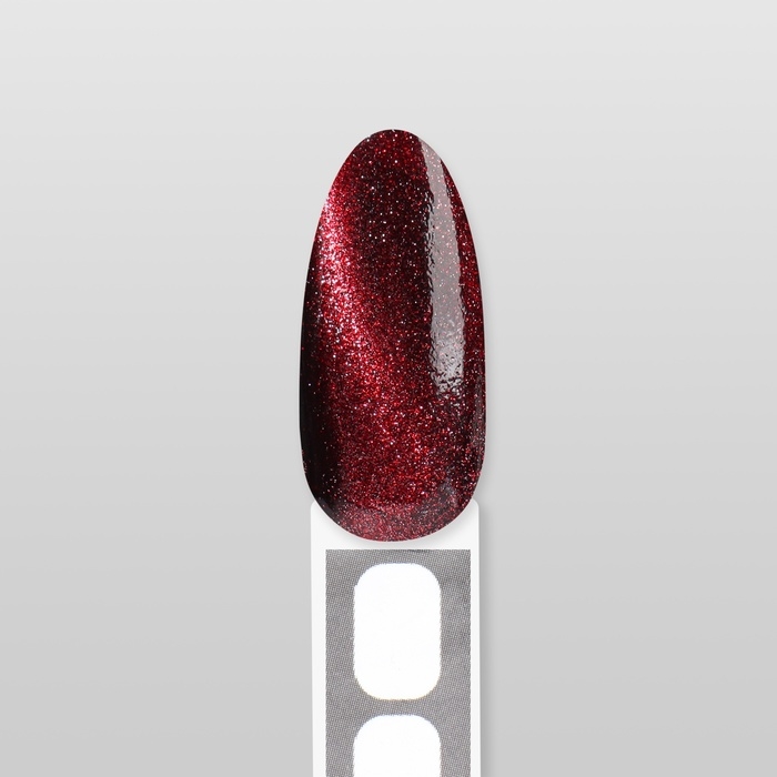 Гель лак для ногтей &laquo;CAT`S EYE NEON&raquo;, 3-х фазный, 10 мл, LED/UV, цвет красный (46)