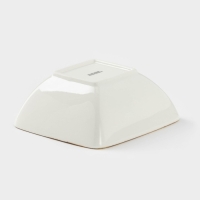 Салатник керамический квадратный &laquo;Сапфир&raquo;, 14&times;5,5 см, цвет оранжевый