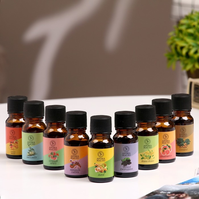 Аромамасло, набор (9 в 1), по 10 мл Аромамасло, набор (9 в 1), по 10 мл "Богатство Аромата" №3