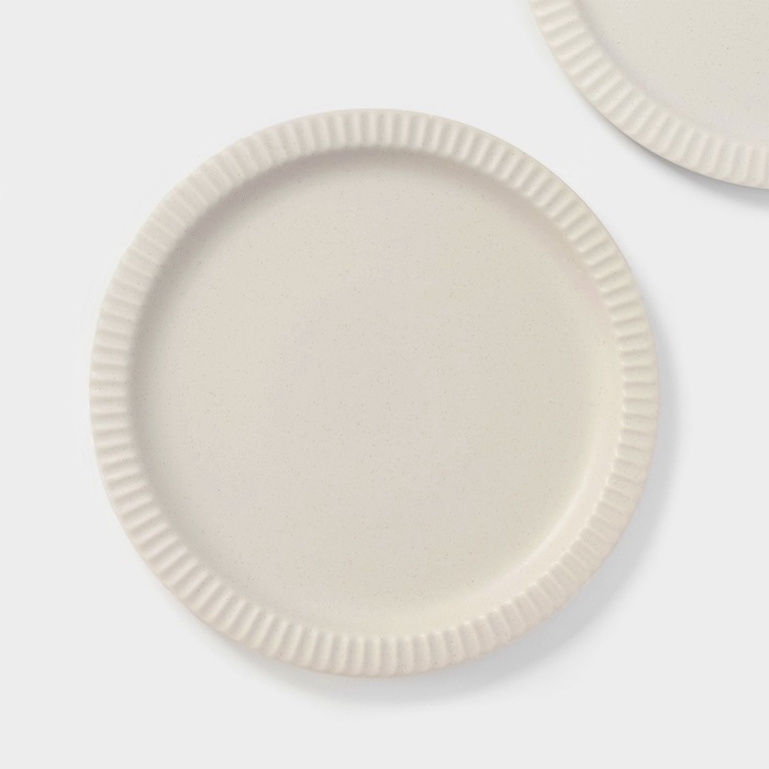 Тарелки Magistro Jarwah Lausanne, d=25 см, обеденные, набор 2 шт, фарфор, серые Тарелки Magistro Jarwah Lausanne, d=25 см, обеденные, набор 2 шт, фарфор, серые