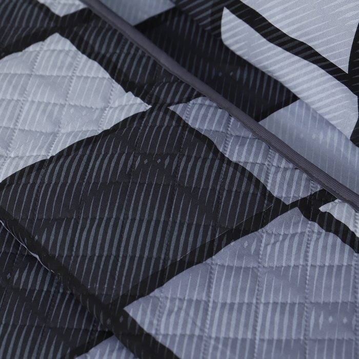 Комплект с покрывалом Грани 155х210, 150х220, 70х70см, т-серый, бязь 120г/м, хл100%