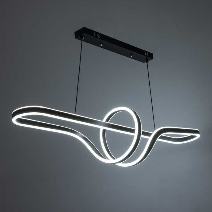 Светильник с ПДУ "Кендо" LED 160Вт 3000-6000К черный 100х24х25-125 см