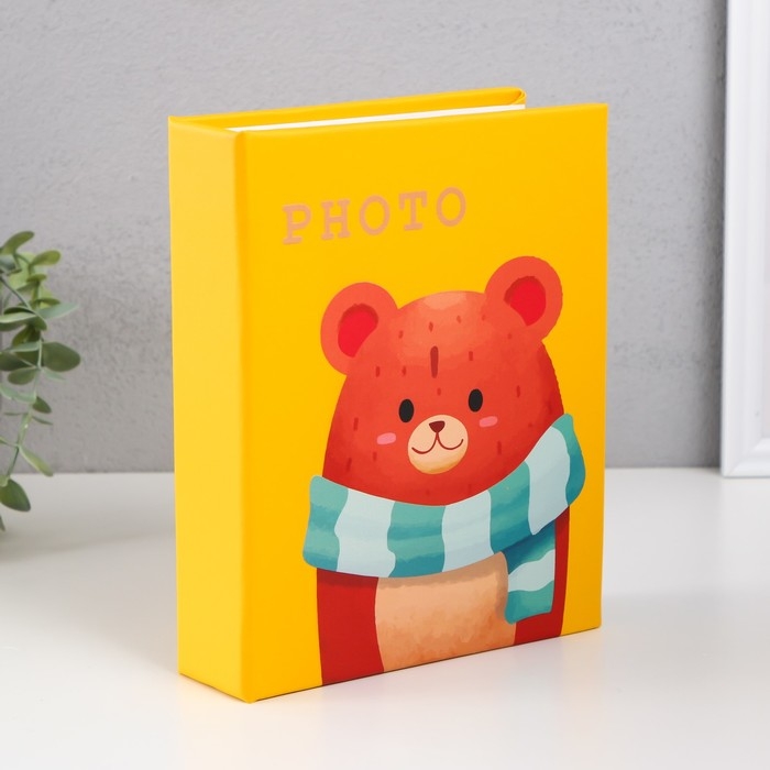 Фотоальбом на 200 фото 10х15 см "Мишка зимний" МИКС 4,7х17,5х22,5 см