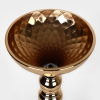 Подсвечник металл на 1 свечу &laquo;Ричард&raquo; цвет золото 12.5 х 12.5 х 44 см