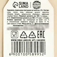 Леденец &laquo;Пахнешь как любовь&raquo; с печатью хамелеон, вкус: клубника, 25 г.