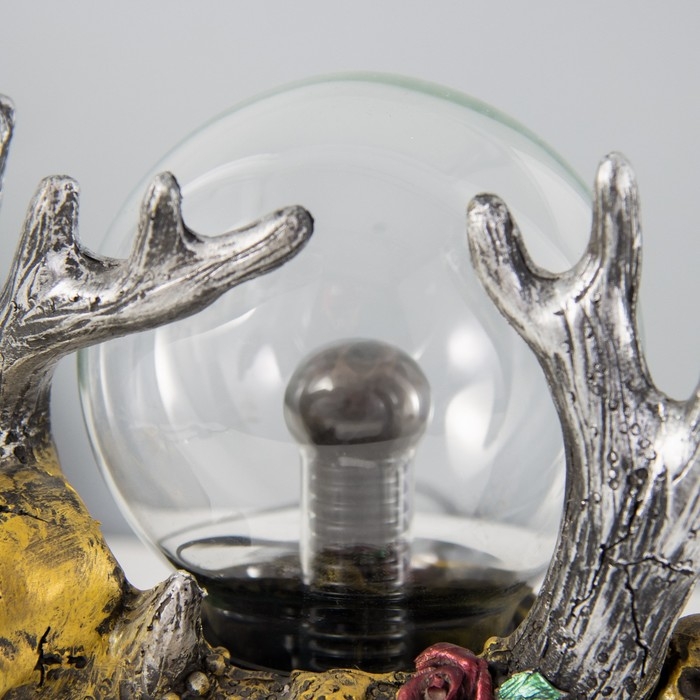 Плазменный шар Плазменный шар "Олень" серый 20х12х23 см RISALUX