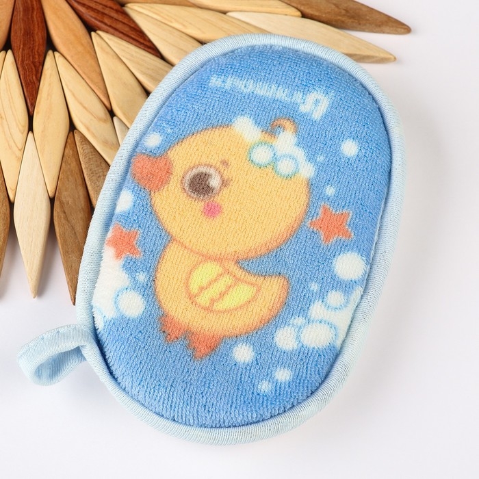 Мочалка детская, махровая &laquo;Уточка&raquo;