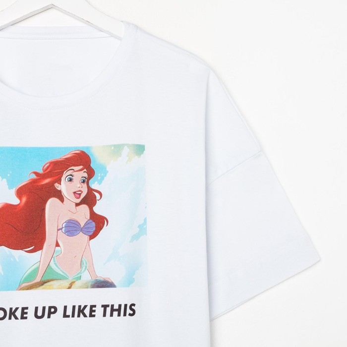 Футболка &laquo;Русалочка&raquo; Принцессы oversize, цвет белый