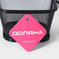 Корзинка для картофеля фри Доляна &laquo;Ночь&raquo;, 13&times;11,3&times;8,3 см, с соусником d=5 см, цвет чёрный