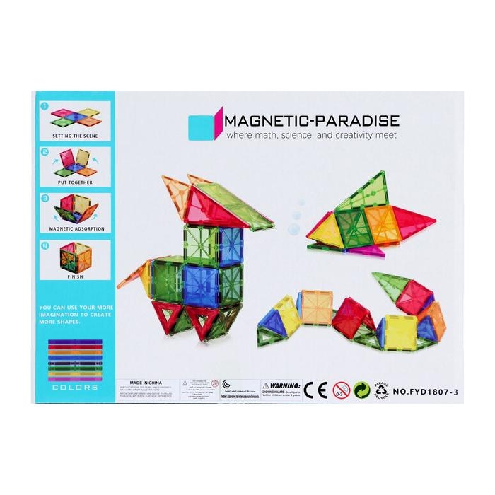 Конструктор магнитный &laquo;Геометрические фигуры&raquo;, 36 деталей