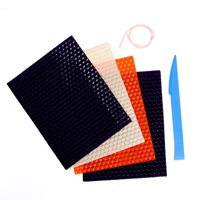 Свеча своими руками. Свечи из вощины &laquo;Праздничный торт&raquo;, набор для творчества