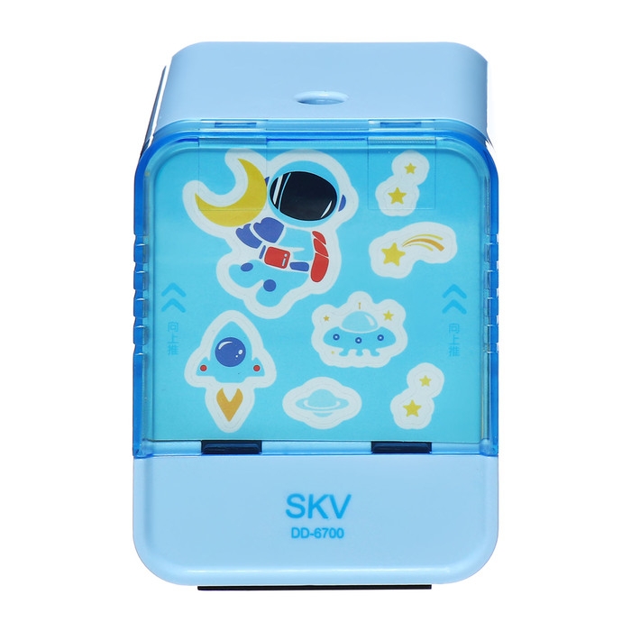 Точилка электрическая (батарейки в комплект не входят). работает от 2-х AA батареек Синий Точилка электрическая (батарейки в комплект не входят). работает от 2-х AA батареек Синий