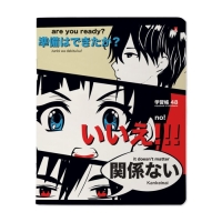Тетрадь 48 листов в клетку MANGA ANIME, обложка мелованный картон, матовая ламинация, МИКС Тетрадь 48 листов в клетку MANGA ANIME, обложка мелованный картон, матовая ламинация, МИКС