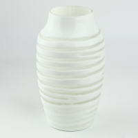 Ваза для цветов &laquo;Амели&raquo; из белого стекла 26&times;15&times;5 см