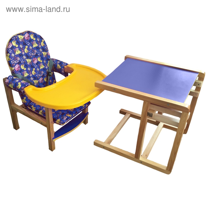 Стульчик трансформер для кормления «Ксения», цвет синий Стульчик трансформер для кормления «Ксения», цвет синий