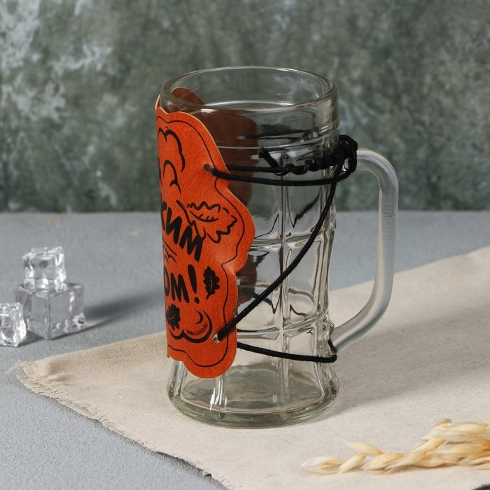 Кружка стеклянная пивная &laquo;С легким паром&raquo;, 500мл