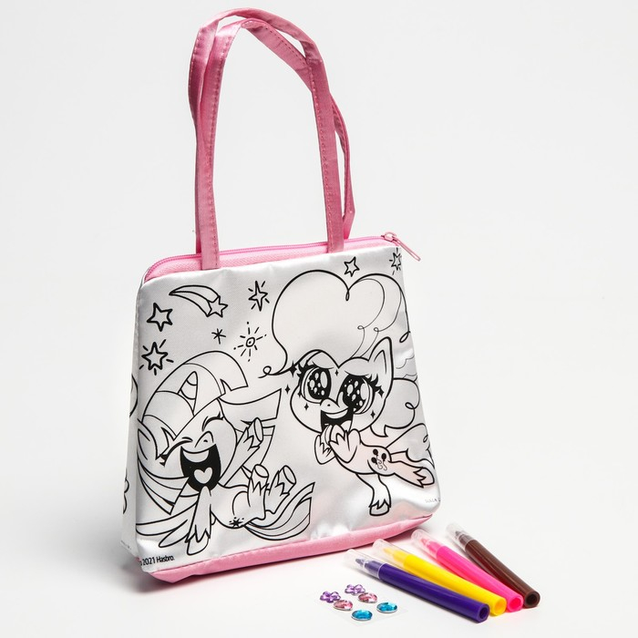 Набор для творчества &laquo;Сумка раскраска&raquo;, с фломастерами, My little pony