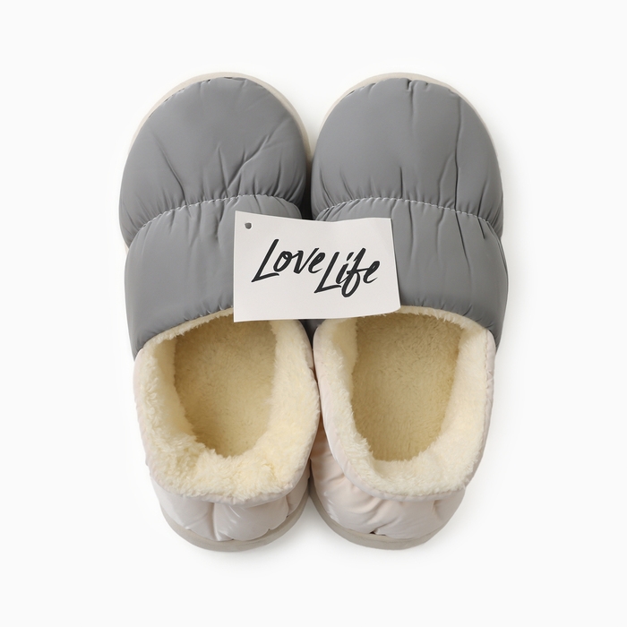 Тапочки мужские, размер 40-41, цвет серый