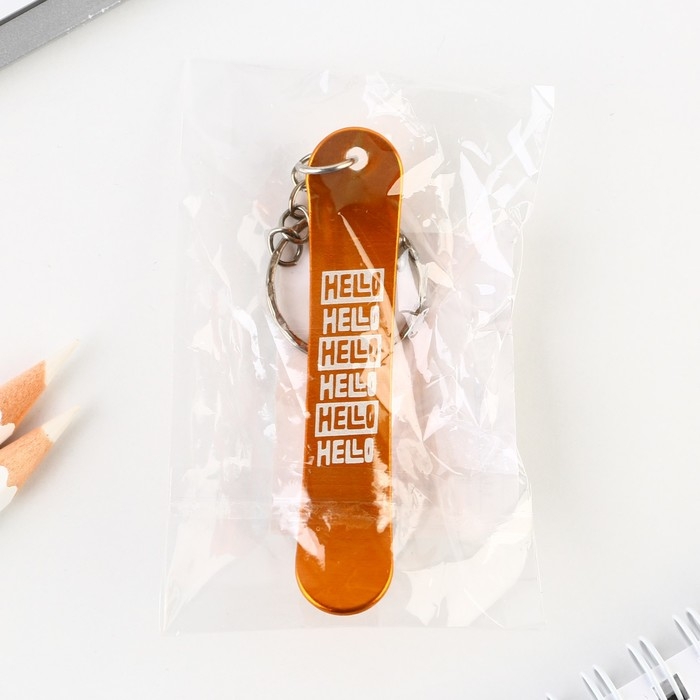 Брелок для ключей &laquo;Hello&raquo;, 11 х 1.1 см