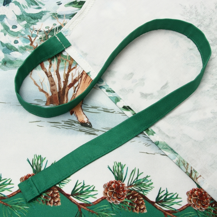 Набор подарочный "Этель" Новогодний лес, фартук, полотенце, прихватка