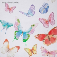 Полотенце "Этель" Бабочки 40х73 см, 100% хлопок, саржа 190 гр/м2