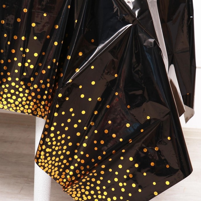 Скатерть &laquo;Конфетти&raquo; 137 &times; 183 см, цвет чёрный