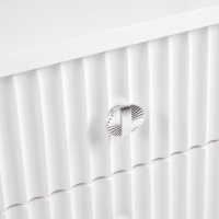 Тумба прикроватная подвесная Астория, 400х350х270, Белый/ Белый МДФ 19мм