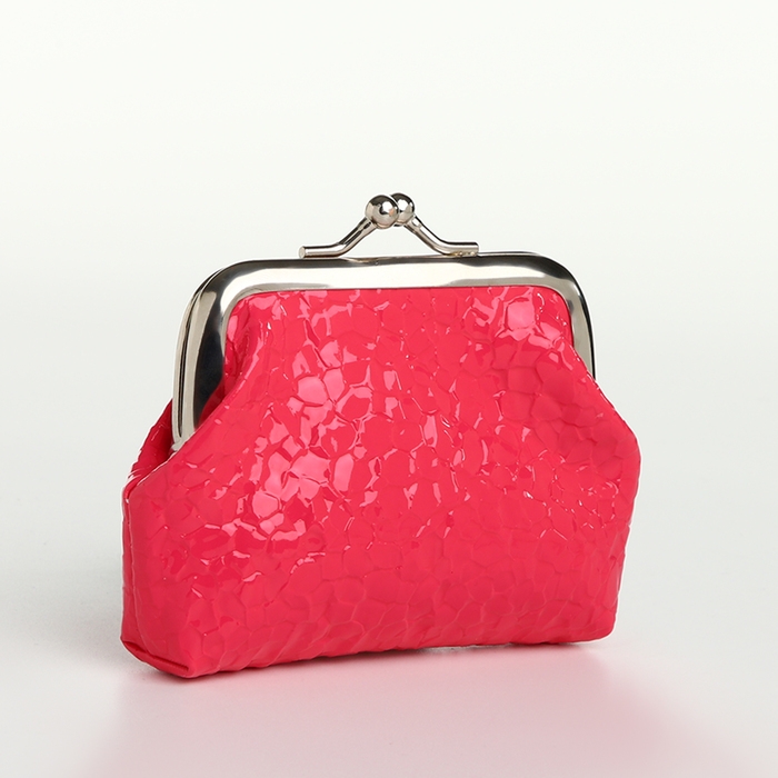 Кошелёк женский на фермуаре, цвет розовый Кошелёк женский на фермуаре, цвет розовый