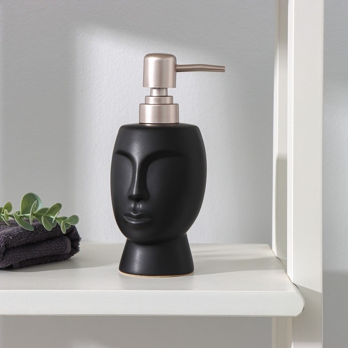 Дозатор для жидкого мыла SAVANNA &laquo;Вуду&raquo;, 240 мл, цвет чёрный