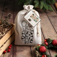 Набор в мешочке Этель Xmas cooking : полотенце 40х70 см, формочки для запекания - 3 шт.