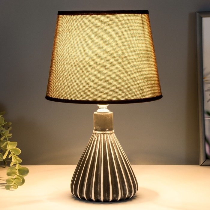 Светильник "Бени" 1хЕ14 40Вт серый 20х20х33 см RISALUX