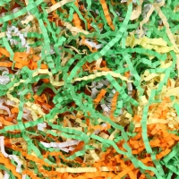 Наполнитель бумажный &laquo;Одуванчики&raquo;, оранжевый, зеленый, белый, желтый, 50 г