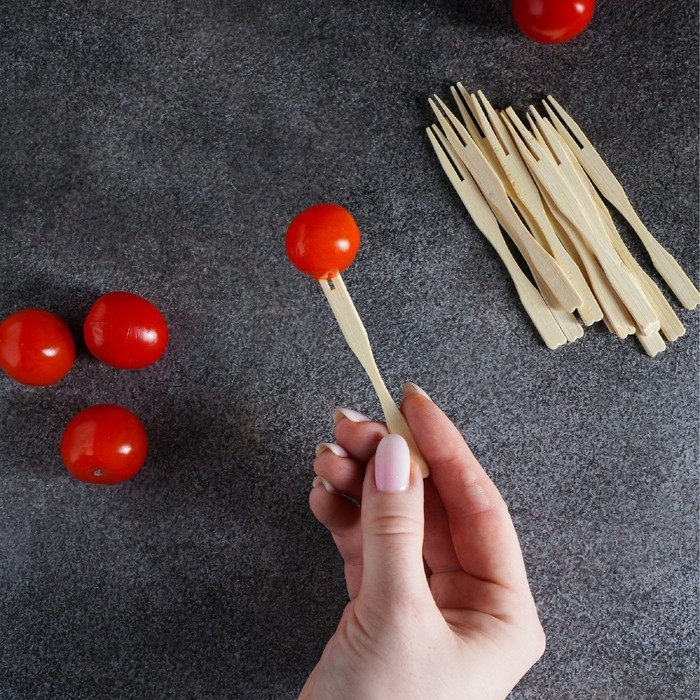 Шпажки для канапе Доляна, бамбук, 100 шт, 12&times;12 см