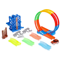 Автотрек &laquo;Магический Трек&raquo;, гибкий, светится в темноте, 133 детали, лифт, мёртвая петля