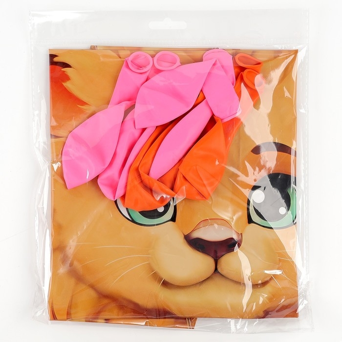 Набор воздушных шаров «Лев», фольга, латекс, 9 шт. Набор воздушных шаров «Лев», фольга, латекс, 9 шт.