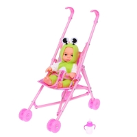 Пупс &laquo;Мой малыш&raquo;, в костюмчике, с коляской и аксессуарами, МИКС