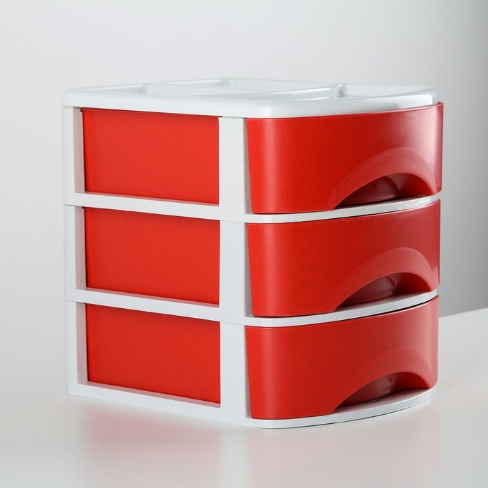 Мини-комод 3-х секционный &laquo;Минибокс-3&raquo;, цвет МИКС
