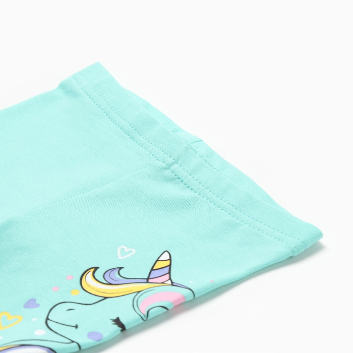 Бриджи для девочки, цвет ментол, рост 86 см