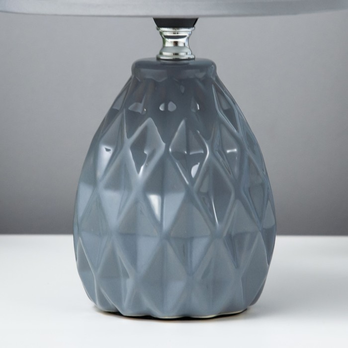 Лампа настольная 08950/1 E14 40Вт серый 17х17х29 см RISALUX