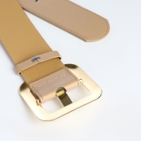 Ремень женский, ширина 4,8 см, пряжка металл, цвет бежевый Ремень женский, ширина 4,8 см, пряжка металл, цвет бежевый