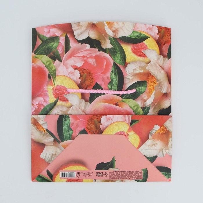 Пакет&mdash;коробка, подарочная упаковка, &laquo;Flower&raquo;, 23 х 18 х 11 см