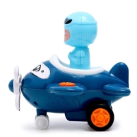 Самолет инерционный «Лайнер», работает от нажатия, МИКС Самолет инерционный «Лайнер», работает от нажатия, МИКС