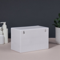 Органайзер для хранения, трёхуровневый, 6 секций, 18,2 × 11,9 × 9,8 см, цвет белый/прозрачный Органайзер для хранения, трёхуровневый, 6 секций, 18,2 × 11,9 × 9,8 см, цвет белый/прозрачный