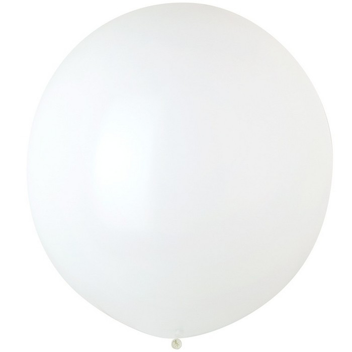 Шар латексный 18 Шар латексный 18", пастель, набор 25 шт., цвет белый