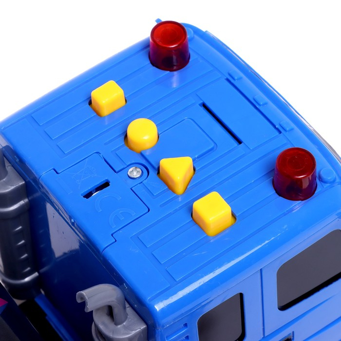 Грузовик инерционный &laquo;Автовоз&raquo;, с 4 джипами, световые эффекты, масштаб 1:12