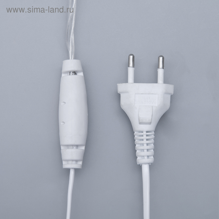 Гирлянда &laquo;Бахрома&raquo; 4 &times; 0.6 м, IP44, прозрачная нить, 180 LED, свечение белое, мерцание белым, 220 В