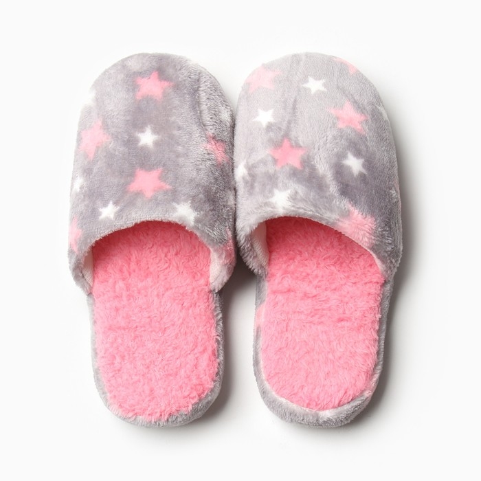 Тапочки женские размер 38-39, цвет серый Тапочки женские размер 38-39, цвет серый